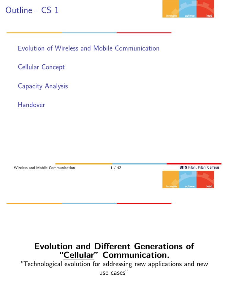 Evolution of Wireless and Mobile Communication | PDF | Cellular Network ...