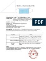 FICHA TECNICA一次性口罩新