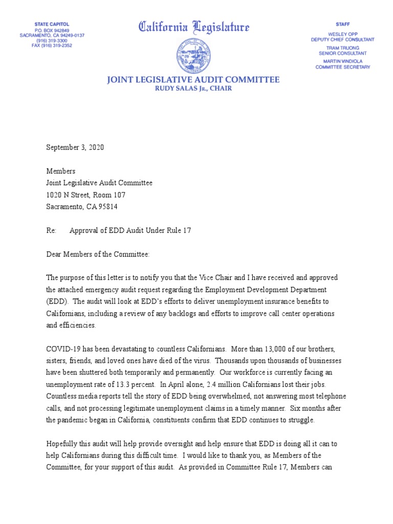 Approval Letter EDD PDF