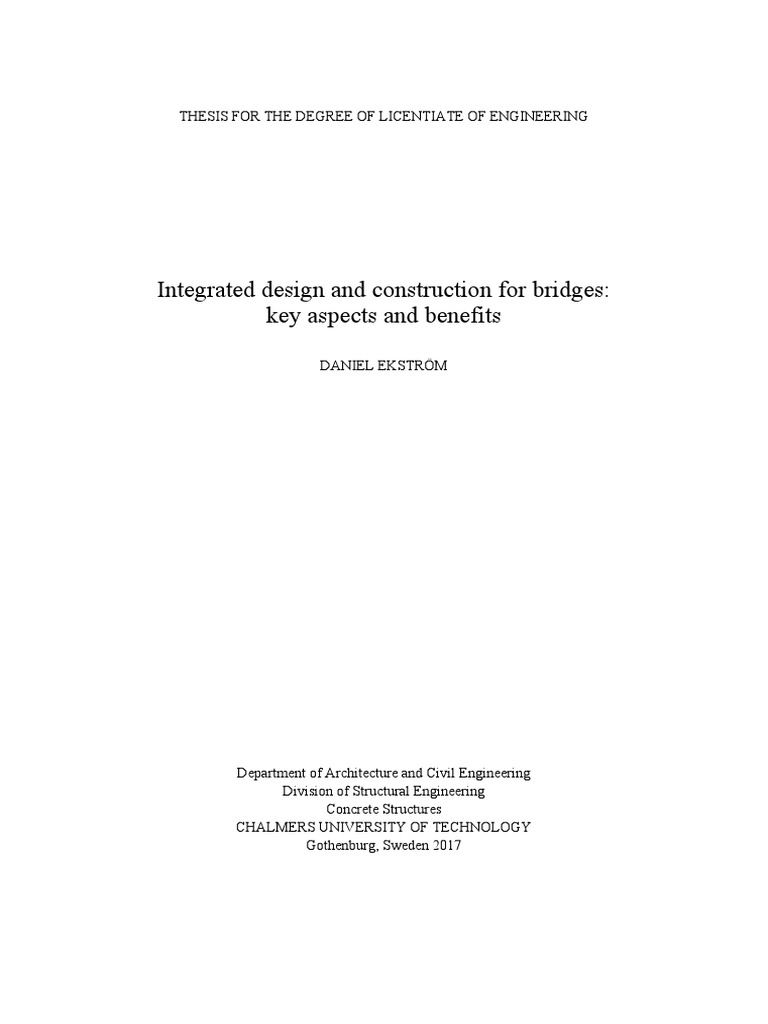Integrated Design For Bridge | PDF | Qualitative Research | Design