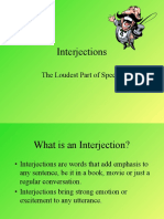 Interjection Note Part