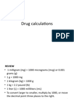 Drug Calculations