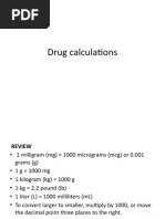Safe Medicate Calculations | PDF | Intravenous Therapy | Dose ...