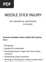 Needle Stick Injury Management Protocol | PDF | Health Care | Immunology