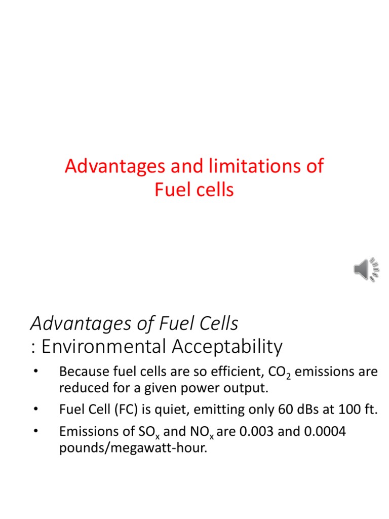 Fuel Cell Advantages and Limitations PDF Fuel Cell Cogeneration