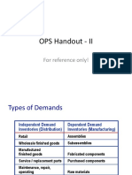 MRP Handout - II Key Points
