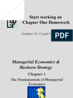 Start Working On Chapter One Homework: Numbers 10, 12 and 17