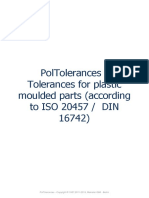 Poltolerances - Tolerances For Plastic Moulded Parts (According To Iso 20457 / Din 16742)