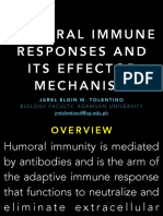 Humoral Immune Responses and Its Effector Mechanism