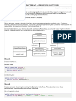 Design Patterns - Iterator Pattern