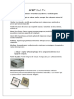 ACTIVIDAD N°4 - Arquitectura de La Computadora