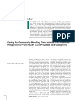 Caring For Community-Dwelling Older Adults With Diabetes: Perspectives From Health Care Providers and Caregivers