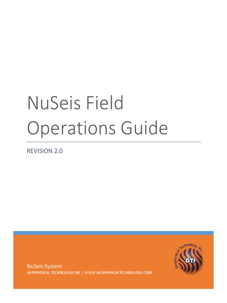 NuSeis Field Operations Guide | PDF | Ip Address | Electromagnetic ...