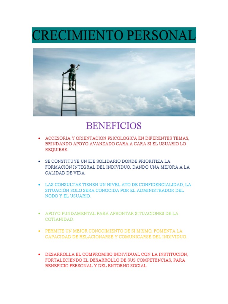 Crecimiento Personal | PDF | Relaciones personales, crianza y ...