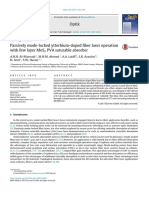 Passively Mode-locked Ytterbium-doped Fiber Laser -Optik2017