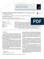 Tunable Q-Switched Ytterbium-Doped Fibre Laser by Using Zinc Oxide As Saturable Absorber-Opeler2017