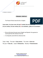 Early Intermediate - Helpsheet 1 - Present Perfect PDF