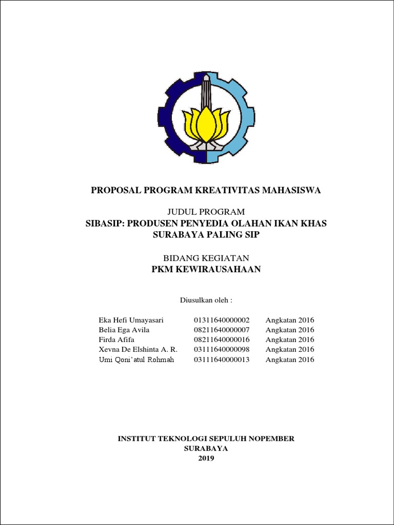 Pkm K Sibasip Produsen Penyedia Olahan Ikan Khas Surabaya Paling Sip Kelompok 2 Pdf Pdf