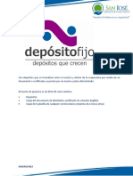 Requisitos DEPOSITOS A PLAZO FIJO PDF