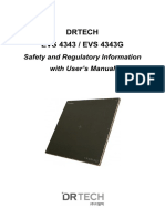 Drtech EVS 4343 / EVS 4343G: Safety and Regulatory Information With User's Manual