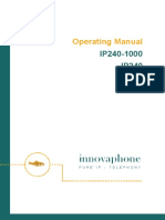 Operating Manual: IP240-1000 IP240