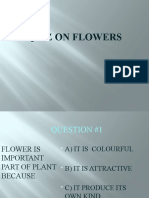 Quiz On Flowers