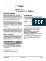 Installation Instructions For EWD13 and EWF13 Sprocket Box Update