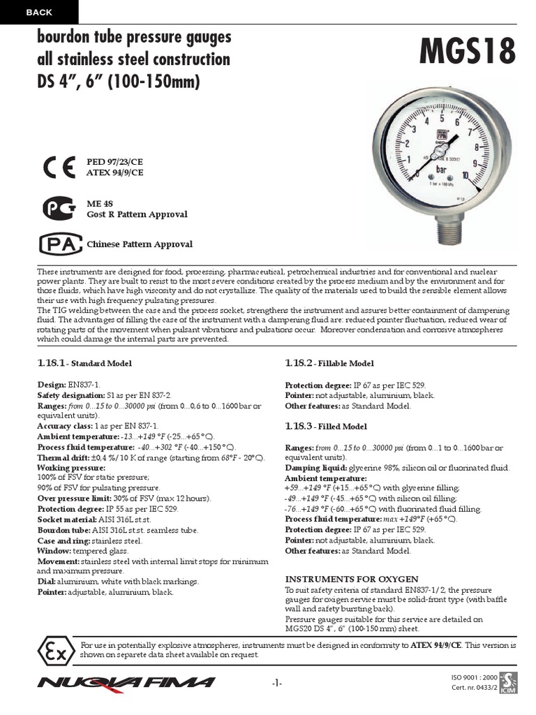nuova-fima-mgs18-100150mm-pdf-pressure-measurement-pipe-fluid