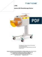 25TUNNEL DE PHOTOTHERAPIE Babyblue 360 LED User and Maintenance Manual