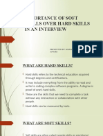 Importance of Soft Skills Over Hard Skills in An Interview: Presented By-Mohammad Seraj Ansari