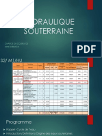 Partie I Cours HYDRAULIQUE SOUTERRAINE Master 1 HU-FGC-USTHB 1920