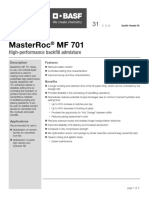 Masterroc MF 701: High-Performance Backfill Admixture