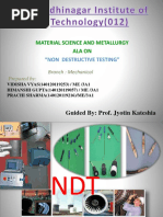 CH 7. Non Destructive Testing | PDF | Nondestructive Testing | X Ray