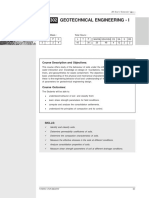 Geotechnical Engineering - I: Course Description and Objectives