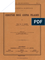 Babes - Cercetări Nouă Asupra Pelagrei PDF