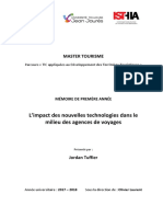 TIC Appliquées Au Développement Des Territoires Touristiques PDF