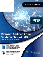 Microsoft Certified Azure Fundamentals AZ-900 Quick Reference Sheet