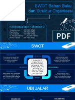 SWOT Bahan Baku dan Struktur Organisasi