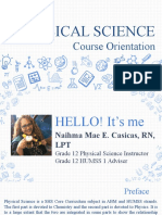 W0 Physical Science Intro 2019