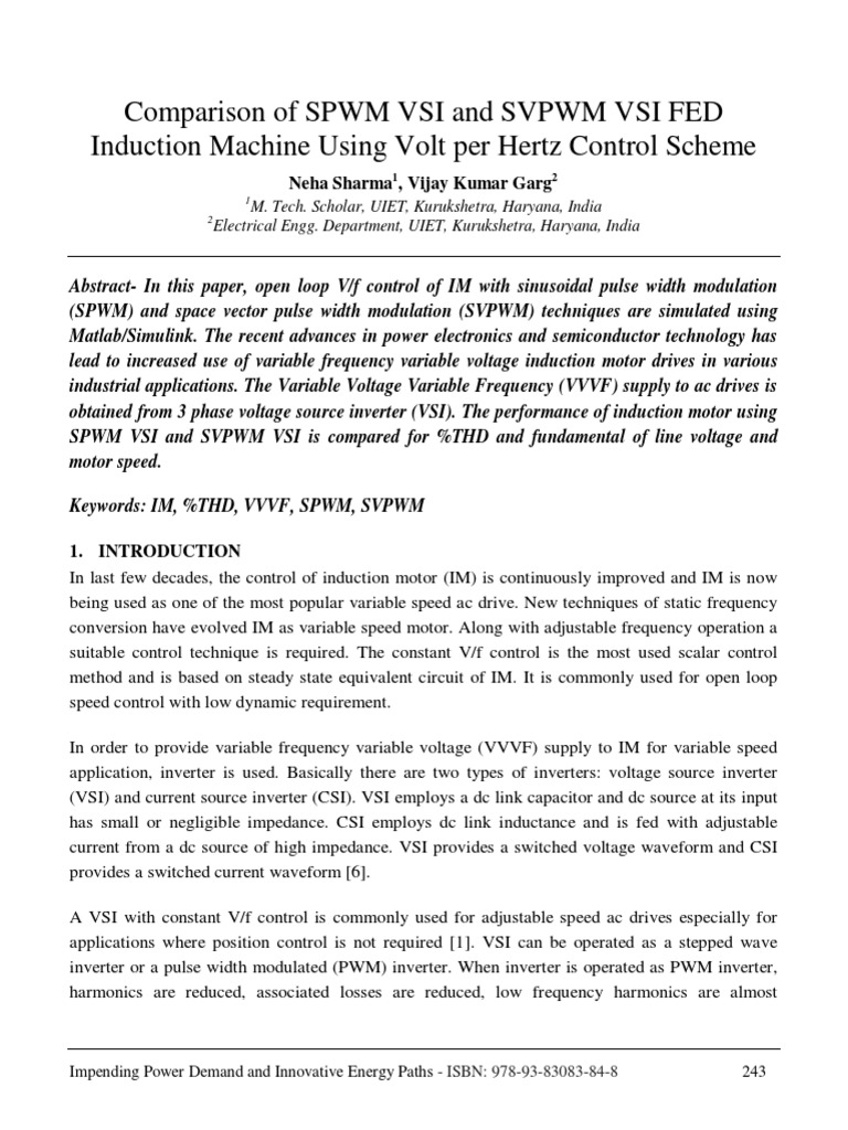 SVPWM Papers PDF | PDF | Power Inverter | Electrical Engineering