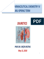 Phar406 Pharmaceutical Chemistry Iv Emu-Spring Term: Diuretics