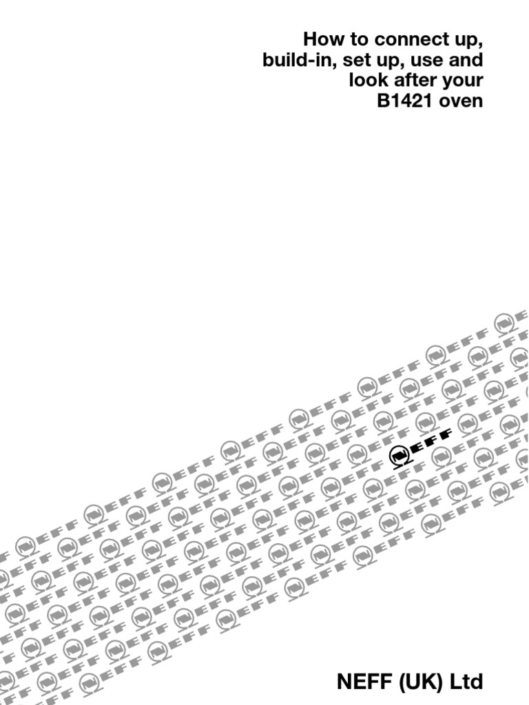 Oven Instructions Neff PDF Grilling Roasting