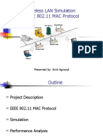 Wireless LAN Simulation - IEEE 802.11 MAC Protocol: Presented By: Amit Agrawal