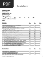 Branch Security Review Checklist | PDF | Bank Vault | Automated Teller ...
