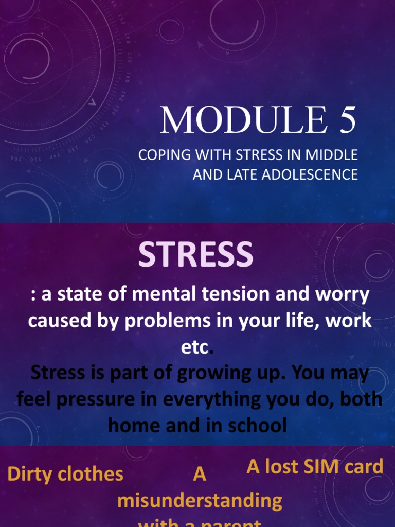 Coping with Stress in Adolescence | PDF | Time Management ...