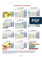 Calendario Escolar 2020-21 (Nuevo)