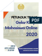 Juknis Gelar Karya Online Mahasiswa 2020 PDF