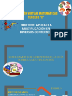 Ejercicios para Proyectar Sobre Multiplicación Tercero Básico