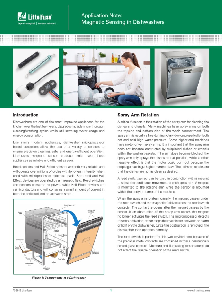 Sensing in Dishwashers Application Note Download Free PDF