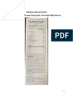 Nutrition Label Ap Project